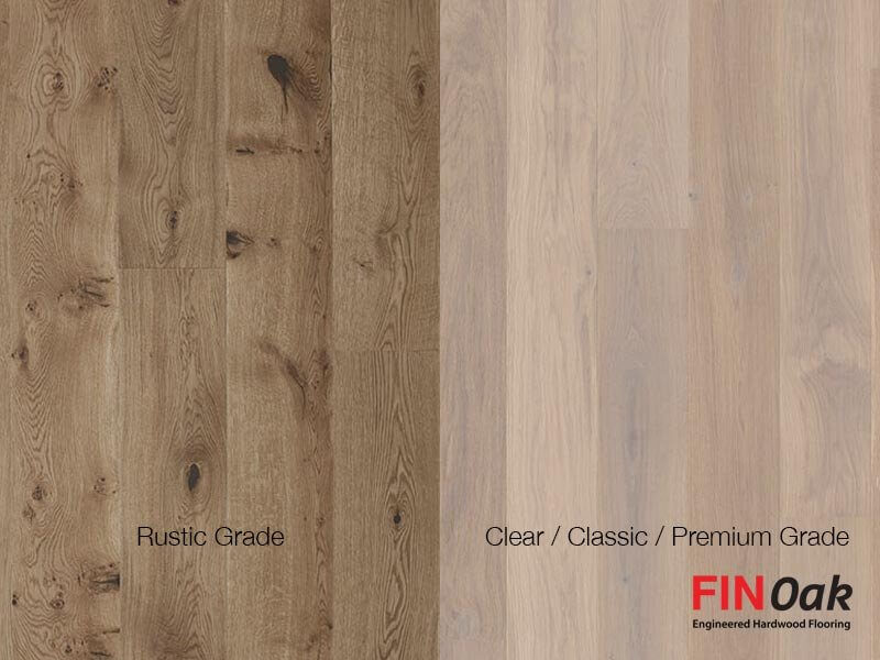 Finoak Clear vs rustic grades
