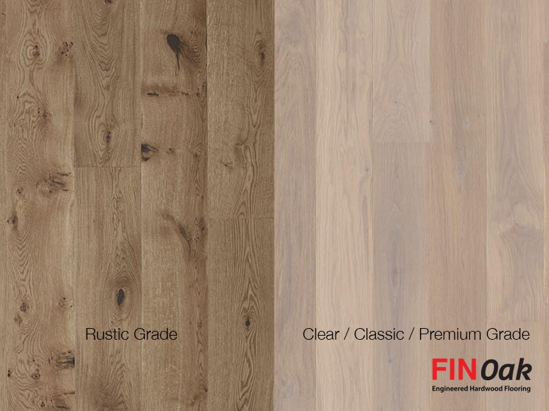 Finoak Clear vs rustic grades