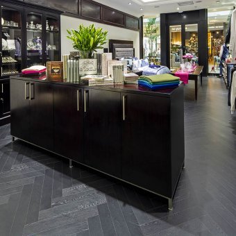 Authentic herringbone black
