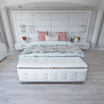 Alabaster rigid vinyl floor