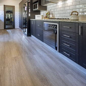 blue quartz in a kitchen