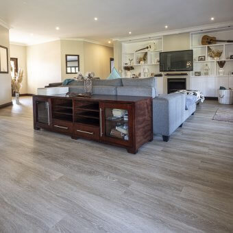 blue quartz vinyl flooring in lounge
